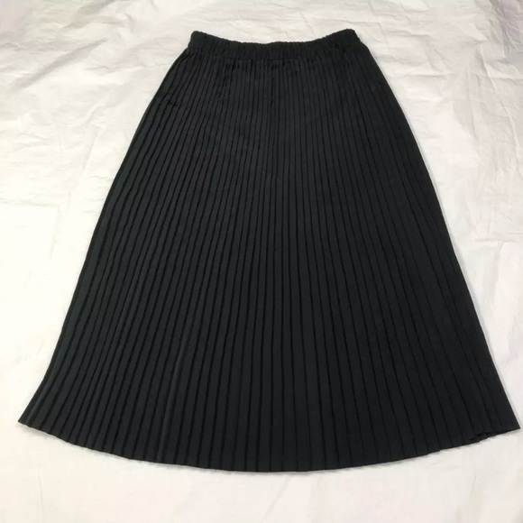 Pourquoi Pas Women's Pencil Skirt Black Knee Length Elastic Waist 16 - Picture 2 of 6